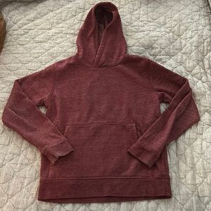 THREADS 4 THOUGHT boys dark ted/maroon hoodie